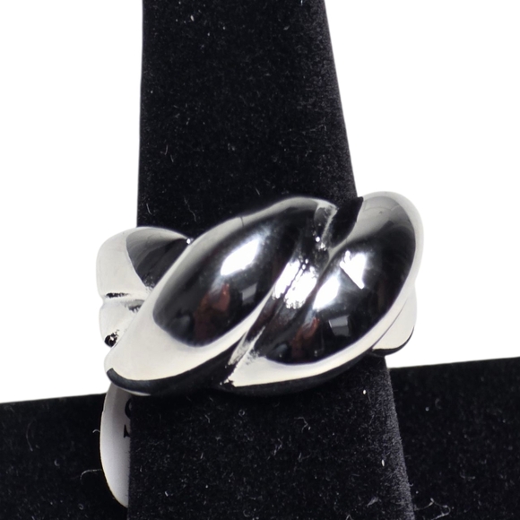 None Jewelry - Rings Stainless Steel Twisted Sisterhood Ring